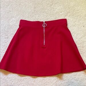 Elegant Red Women's Skirt